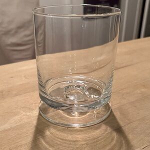 Crate & Barrel small glass hurricane 51/2” tall x 41/4” wide. (3 available)
